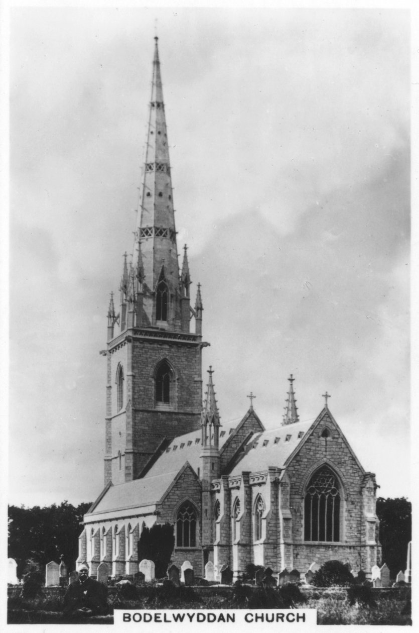 Marmurowy kościół St Margarets Church, Bodelwyddan, północna Walia, 1936 autorstwa Unbekannt