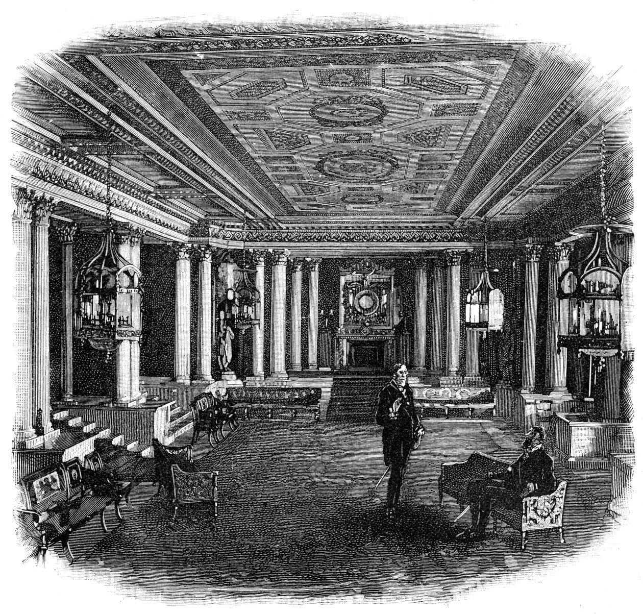 Sala Marmurowa, Pałac Buckingham, 1900 autorstwa Unbekannt