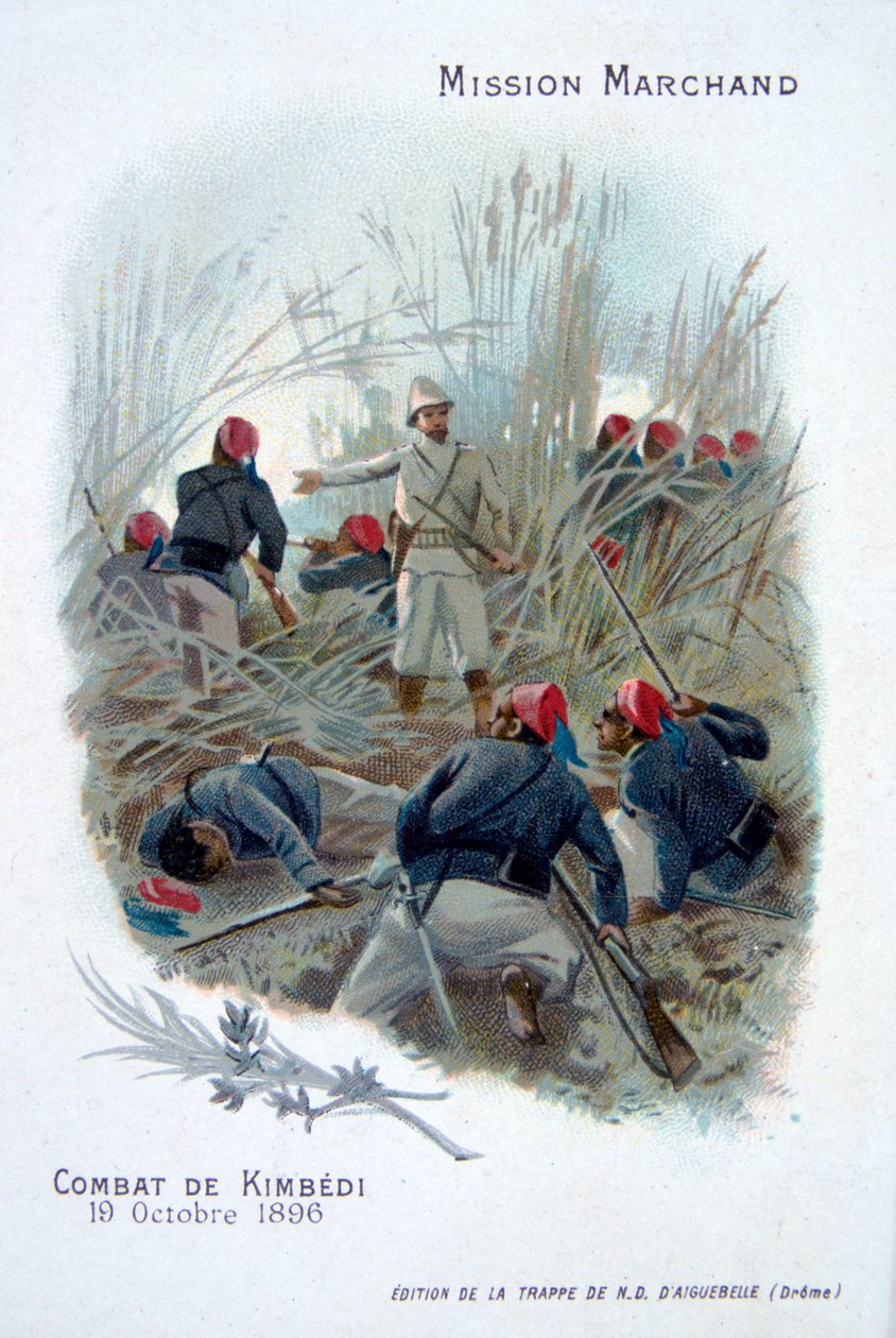 Wyprawa Marchand: walka w Kimbedi, Kongo, 19 października 1896 autorstwa Unbekannt