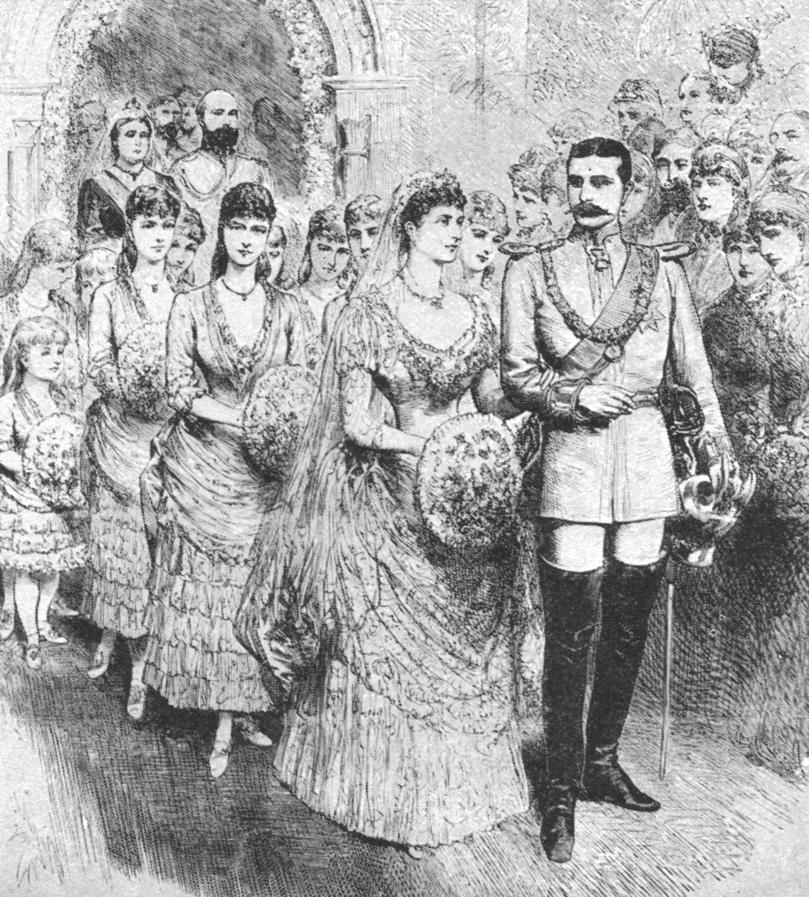 Ślub księżniczki Beatrycze z księciem Henrykiem Battenberg... 1885, 1901. autorstwa Unbekannt