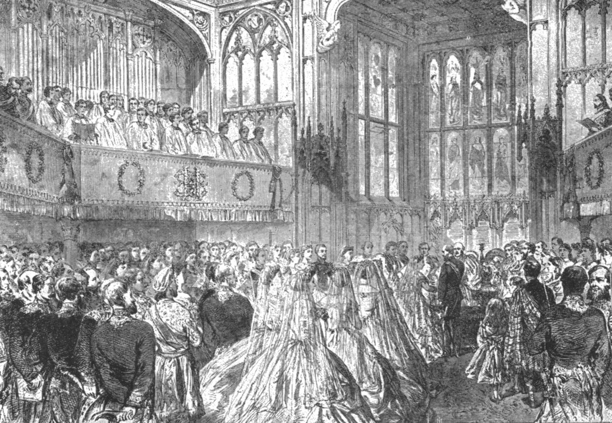 Ślub księżnej Heleny z księciem Chrystianem Szlezwiku-Holsztynu... 1866, 1901. autorstwa Unbekannt