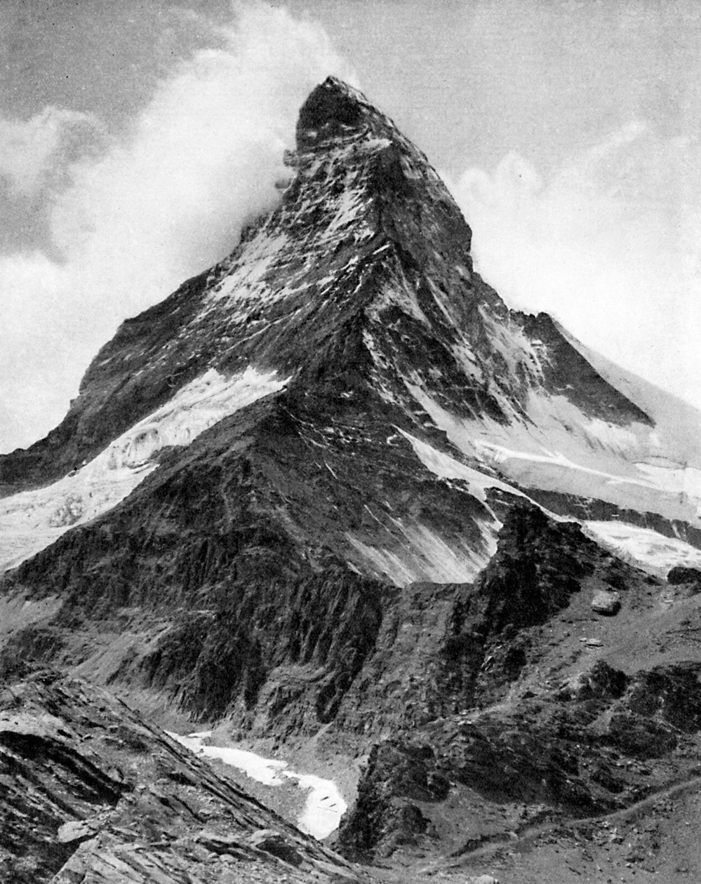Matterhorn, Alpy, XX wiek autorstwa Unbekannt