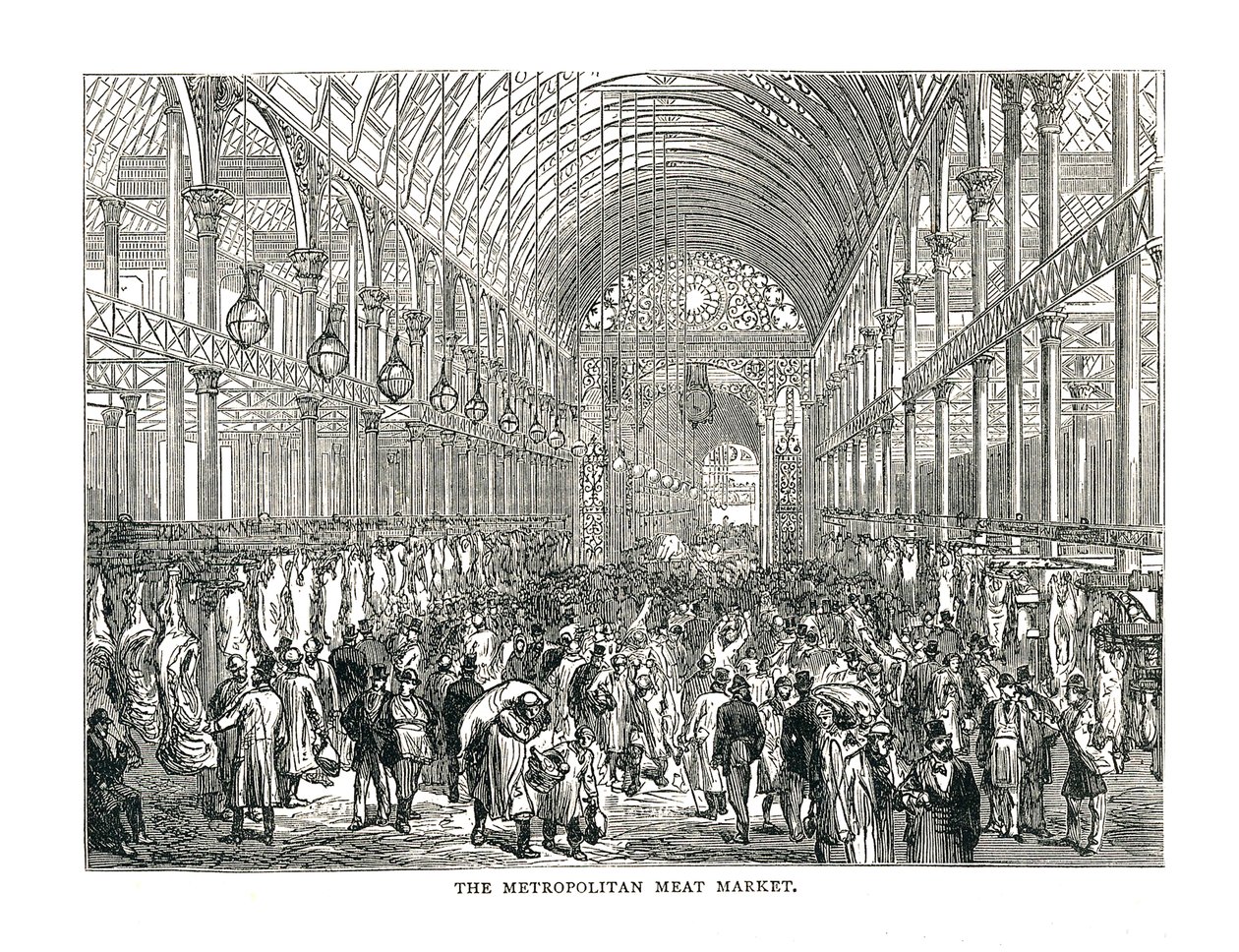 Metropolitalny Targ Mięsny, 1878 autorstwa Unbekannt