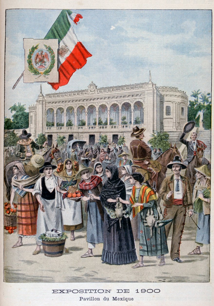 Pawilon meksykański na Wystawie Powszechnej 1900, Paryż, 1900 autorstwa Unbekannt