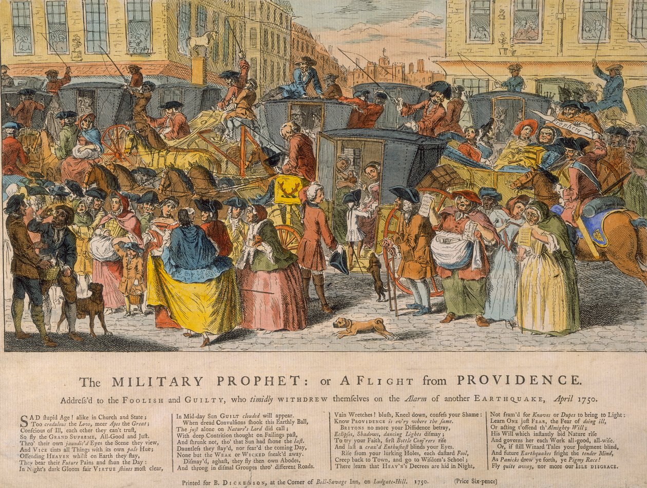 „Prorok wojskowy: czyli ucieczka z Opatrzności”, 1750 autorstwa Unbekannt