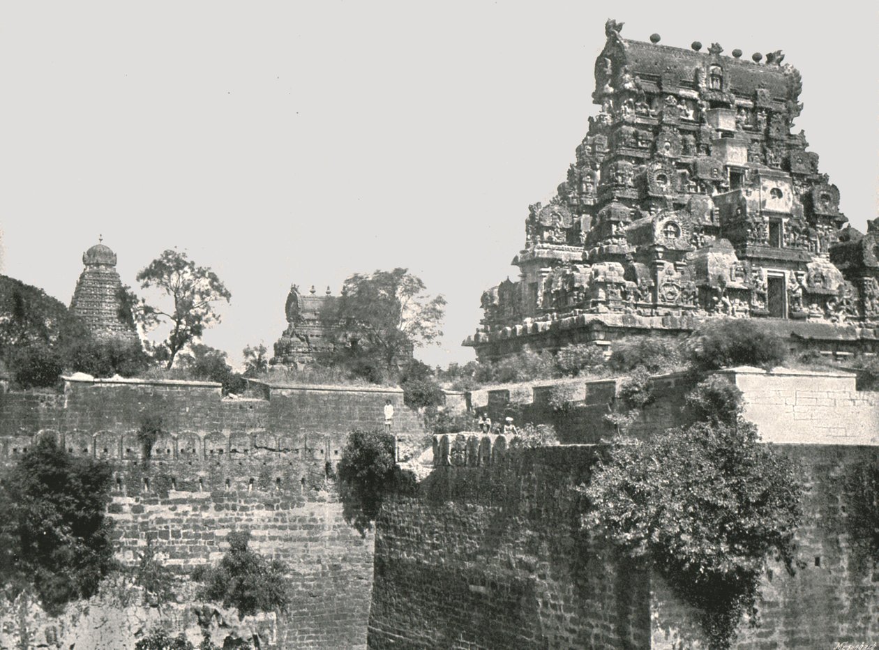 Fosa i fort, Tanjore, Indie, 1895. autorstwa Unbekannt