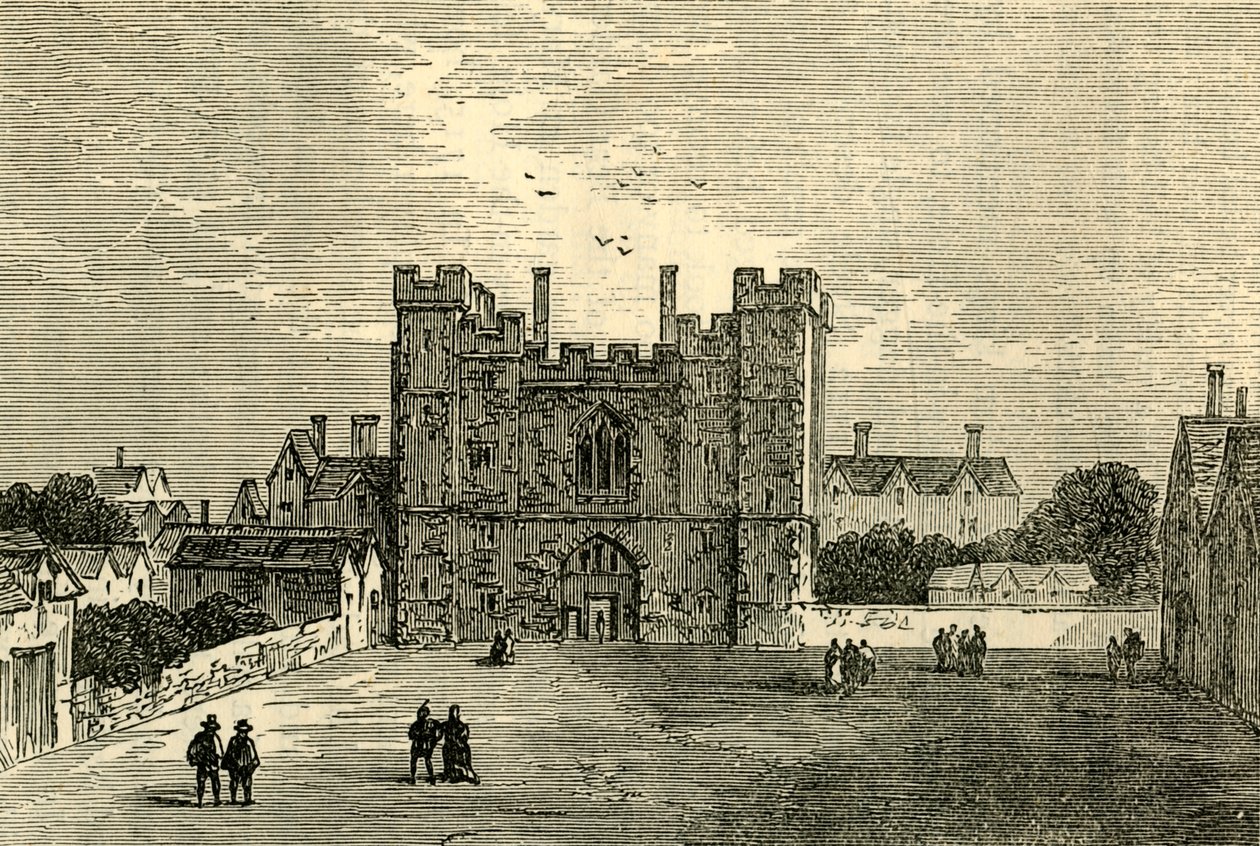 Klasztor św. Jana Jerozolimskiego, Clerkenwell - Brama od zachodu, ok. 1872 r. autorstwa Unbekannt
