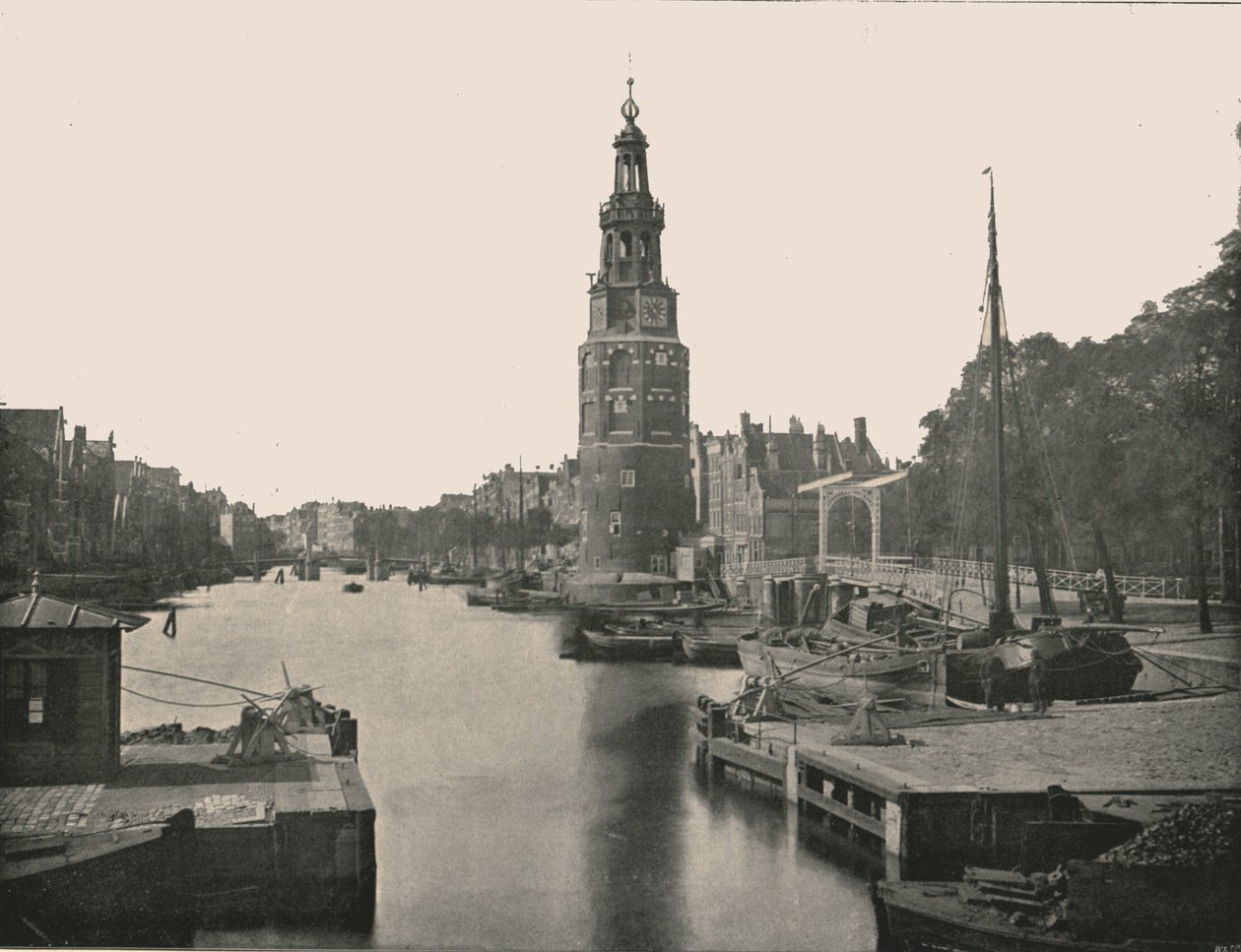Montelbaanstoren, Amsterdam, Holandia, 1895. autorstwa Unbekannt