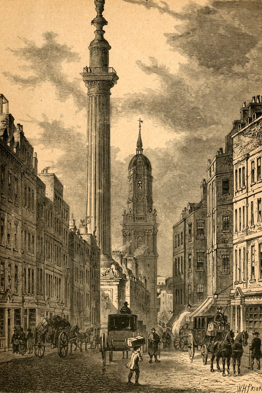 Pomnik i kościół św. Magnusa, ok. 1800, 1897 r. autorstwa Unbekannt