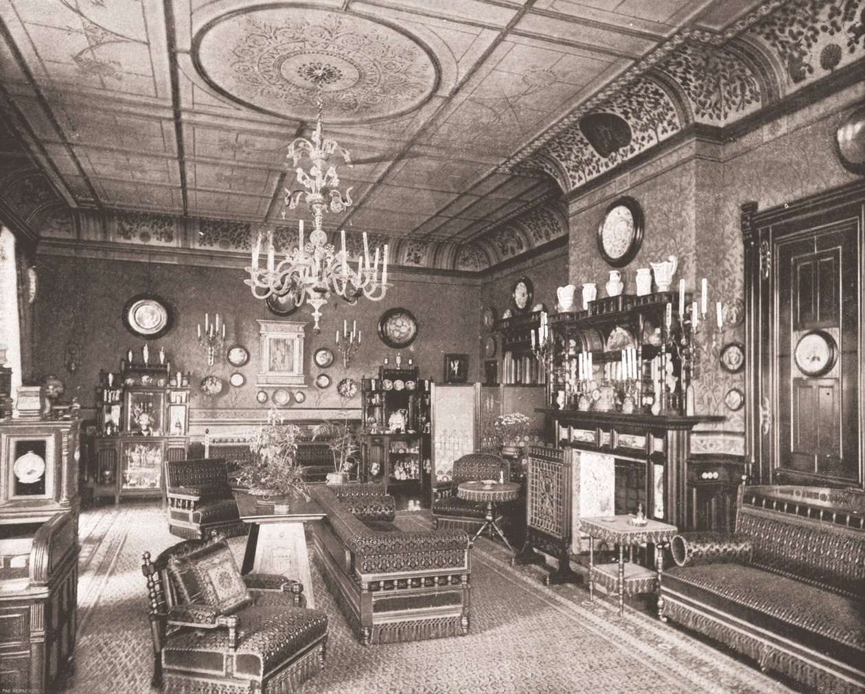 The Morning Room, Clarence House, Londyn, 1894. autorstwa Unbekannt