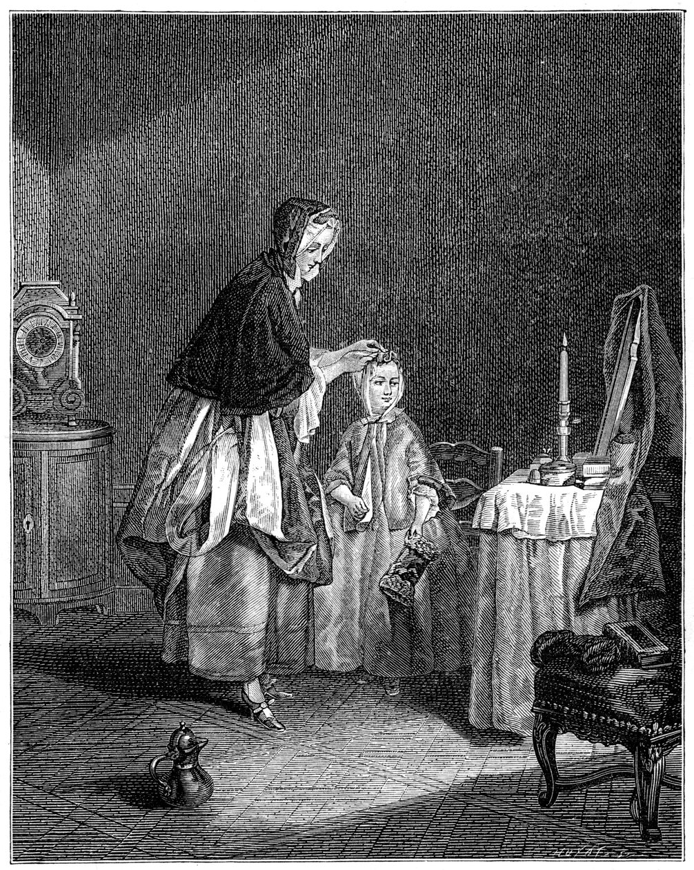 Poranna toaleta, 1885 autorstwa Unbekannt