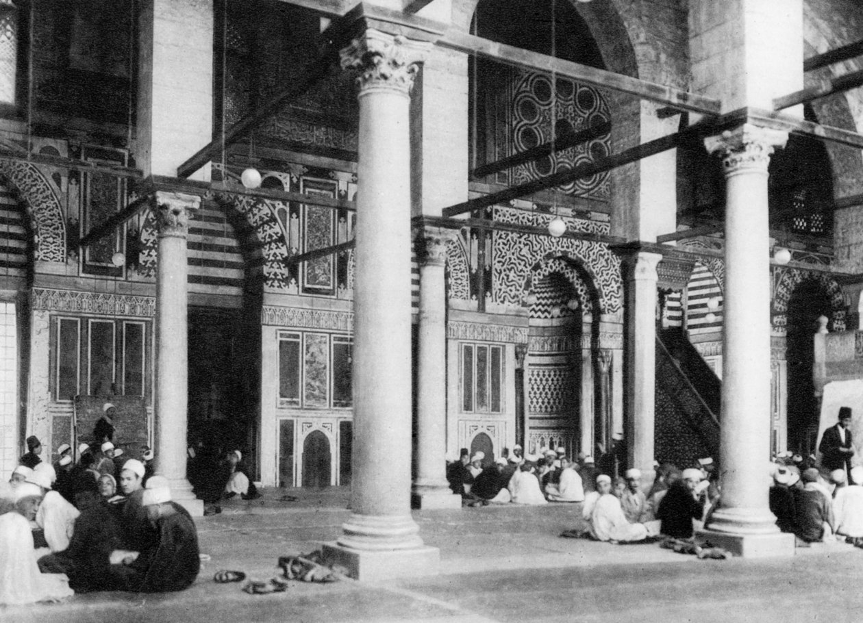 Meczet El-Mouayad, Kair, Egipt, ok. 1920 r. autorstwa Unbekannt
