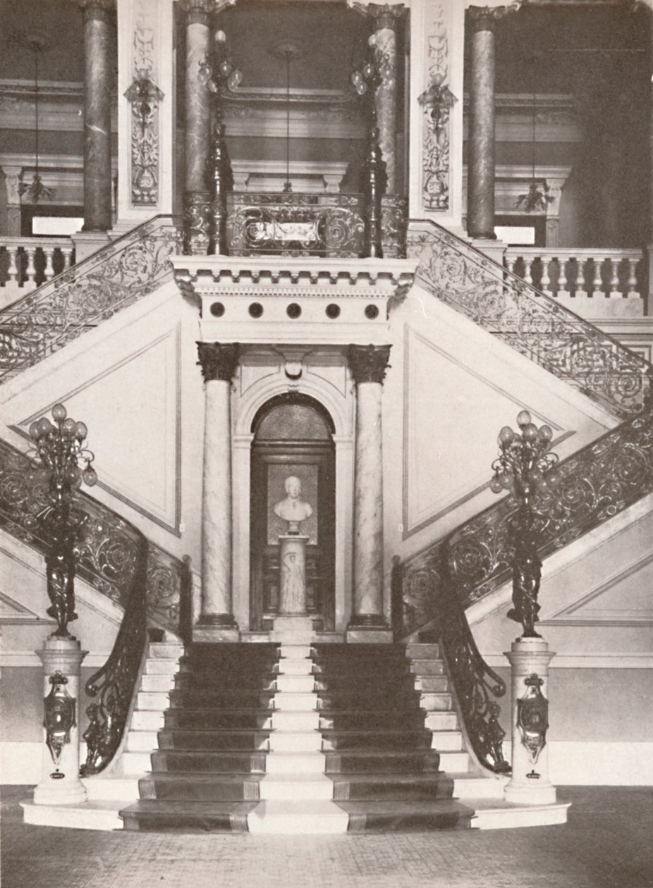 Klatka schodowa Biblioteki Narodowej, 1914 autorstwa Unbekannt