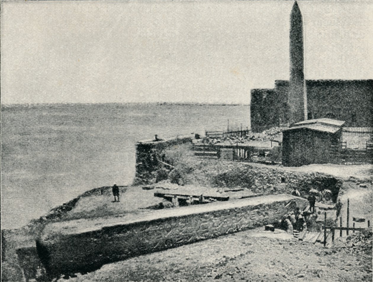 Igła leżąca podczas upadku w Aleksandrii, 1877, 1910 autorstwa Unbekannt