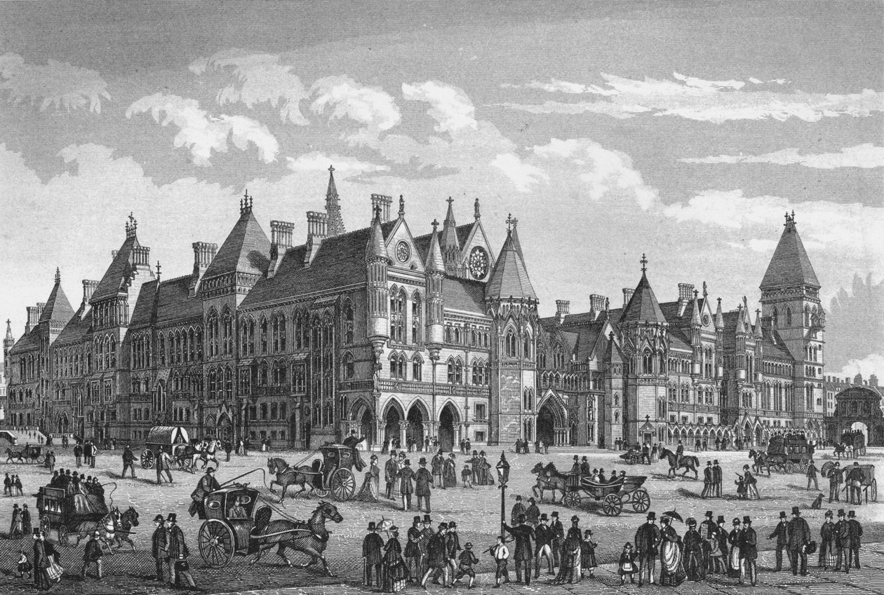 Nowe sądy, Westminster, Londyn, c1878 1878 autorstwa Unbekannt