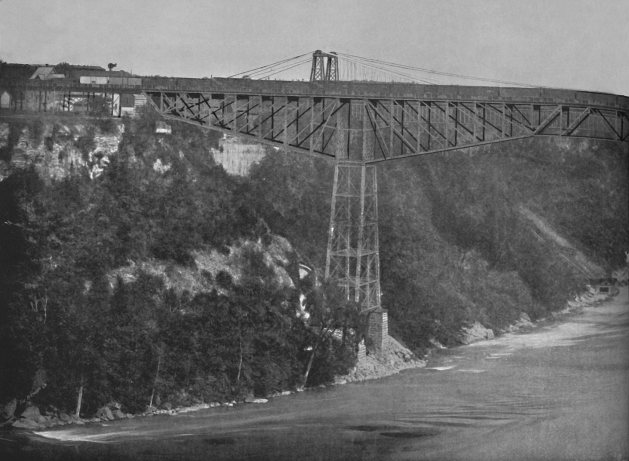 Most wspornikowy Niagara, XIX w. autorstwa Unbekannt