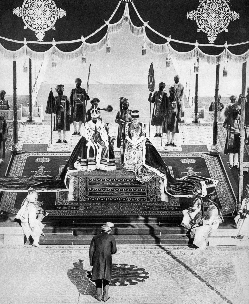 Nizam z Hyderabadu składa hołd w Delhi Durbar, 1911, 1935 autorstwa Unbekannt