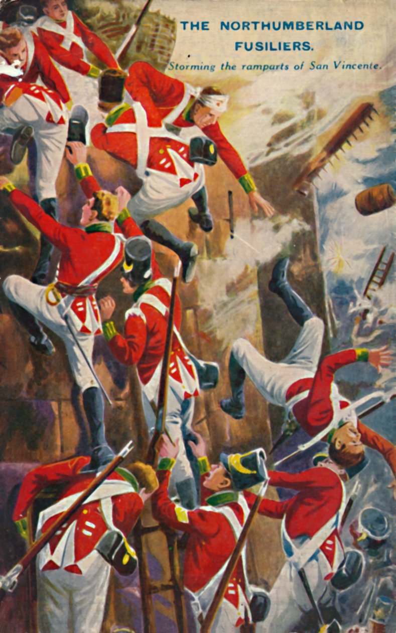 Fizylierzy z Northumberland. Szturm na mury San Vincente, 1812, 1939. autorstwa Unbekannt