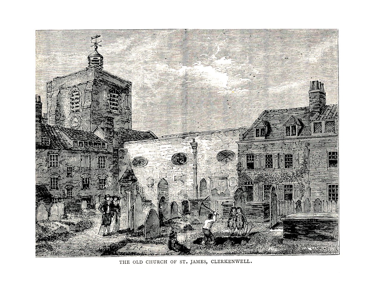 Stary Kościół św. Jakuba, 1878 autorstwa Unbekannt