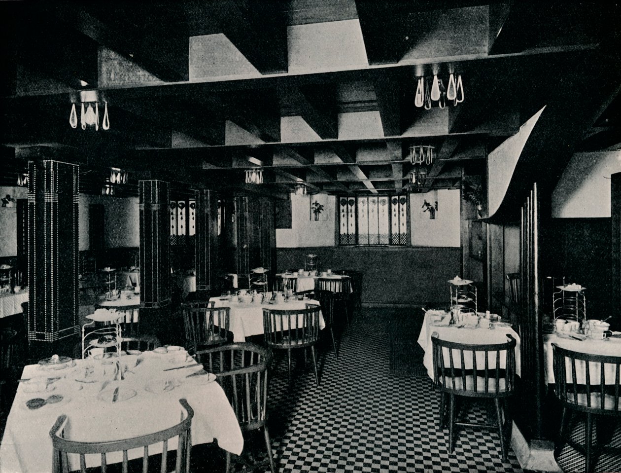 Stara kuchnia w herbaciarni Miss Cranstons, Argyle Street, Glasgow, c1906 autorstwa Unbekannt