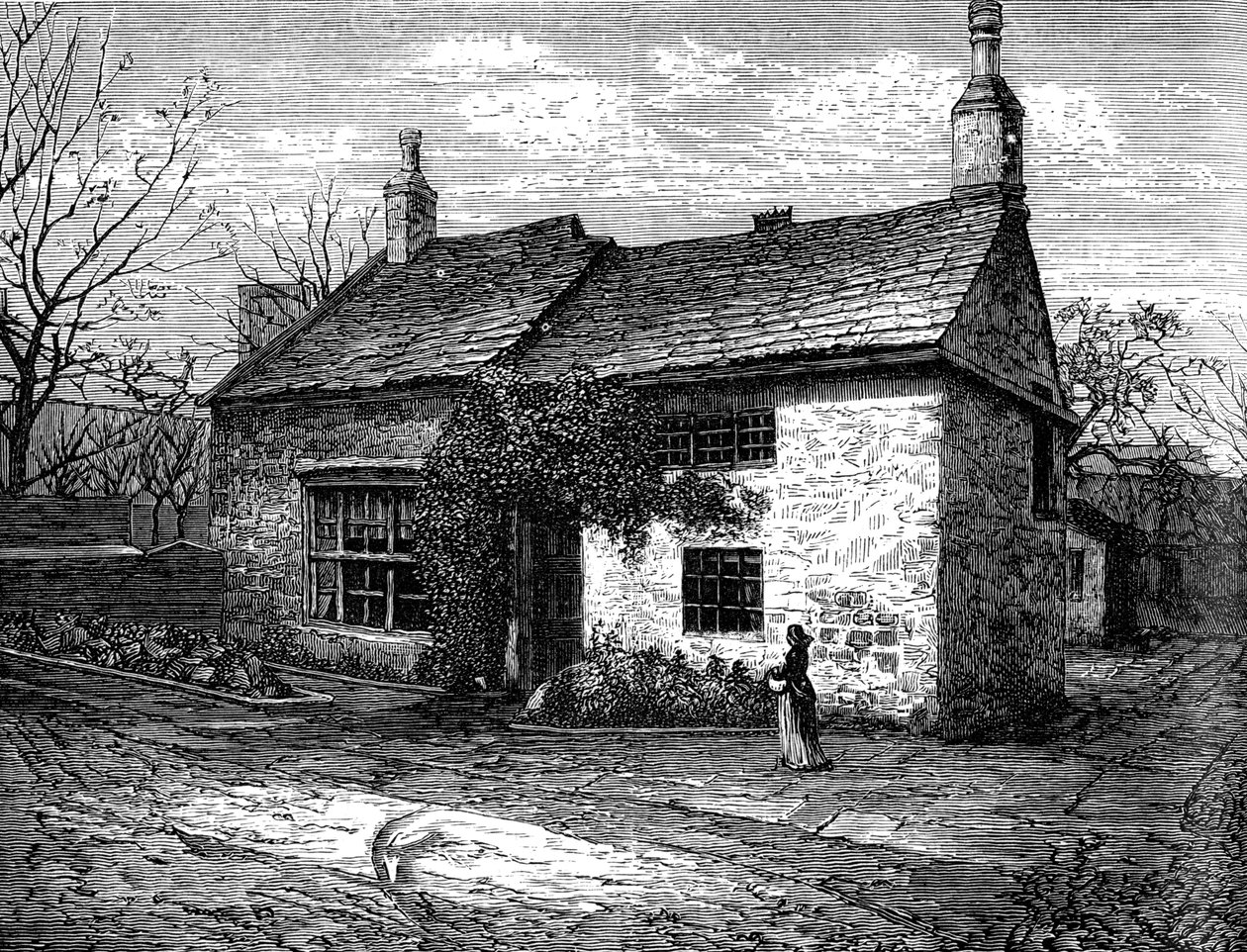 Old Manor-House, Morley, Leeds, West Yorkshire, miejsce narodzin Sir Titusa Salta, c1880 autorstwa Unbekannt