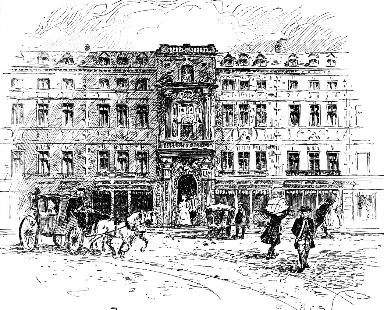 Sala Old Mercers, Londyn, 1909 autorstwa Unbekannt