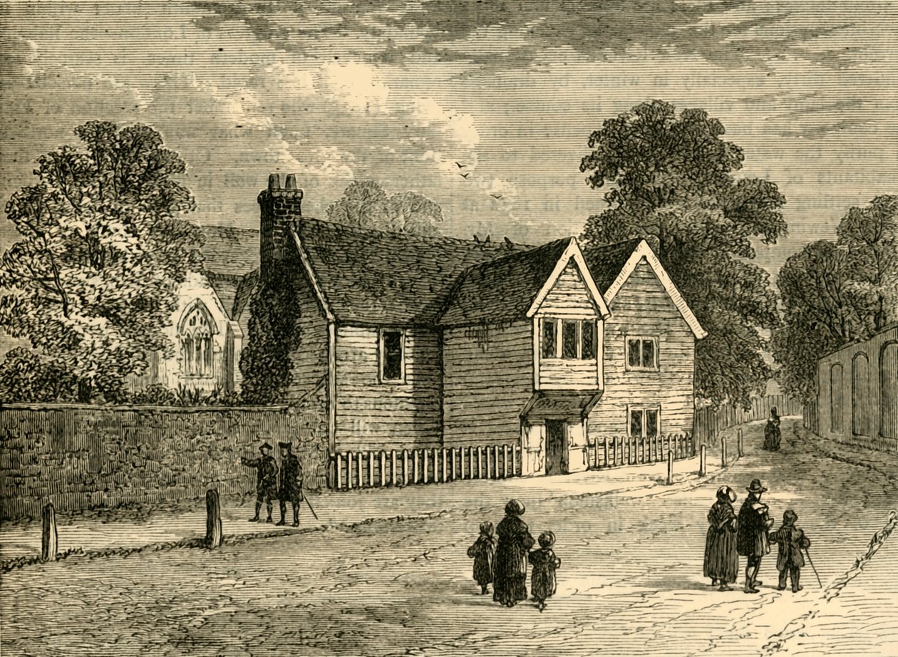 Stara plebania, Stoke Newington, 1858, c1876. autorstwa Unbekannt