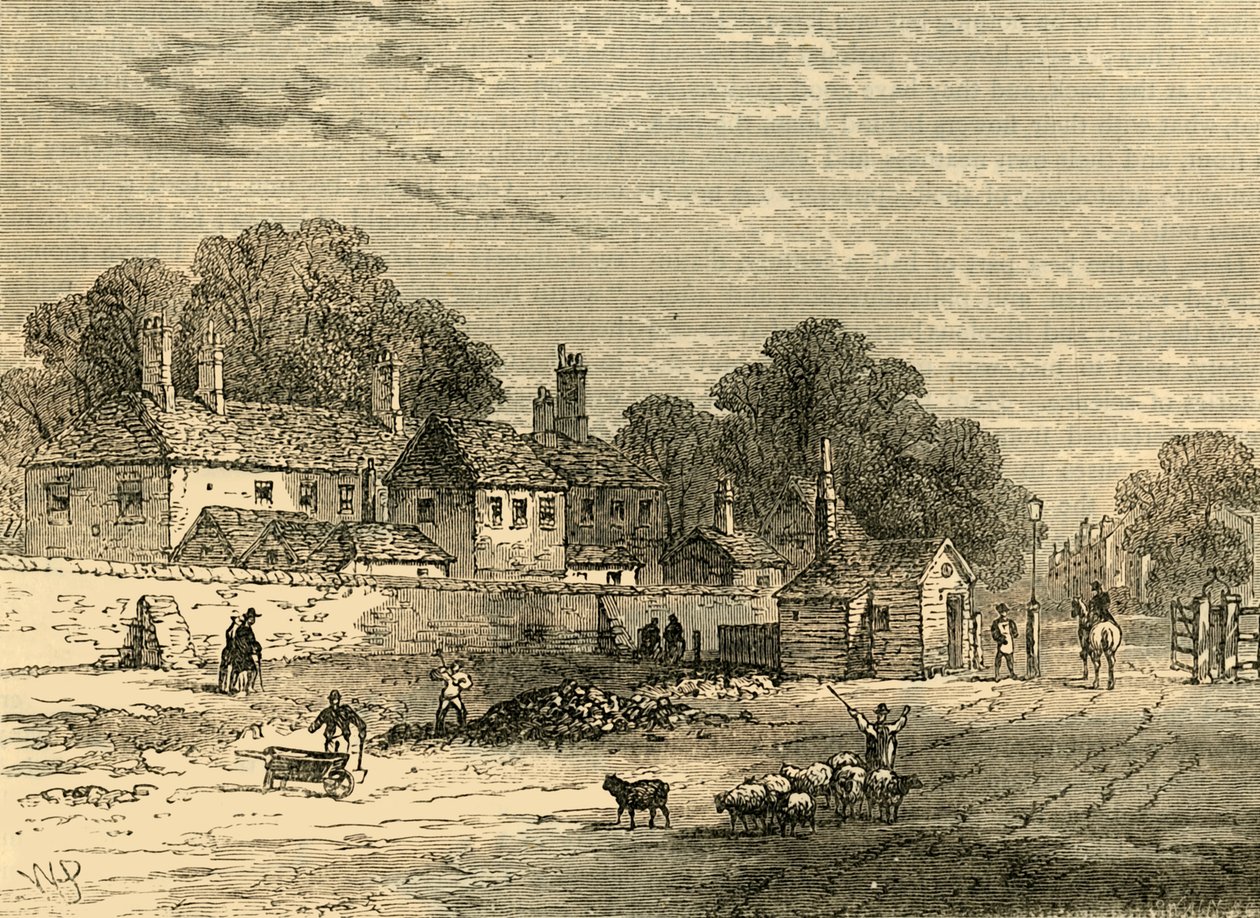 Old Turnpike, Kensington, 1820, c1876. autorstwa Unbekannt