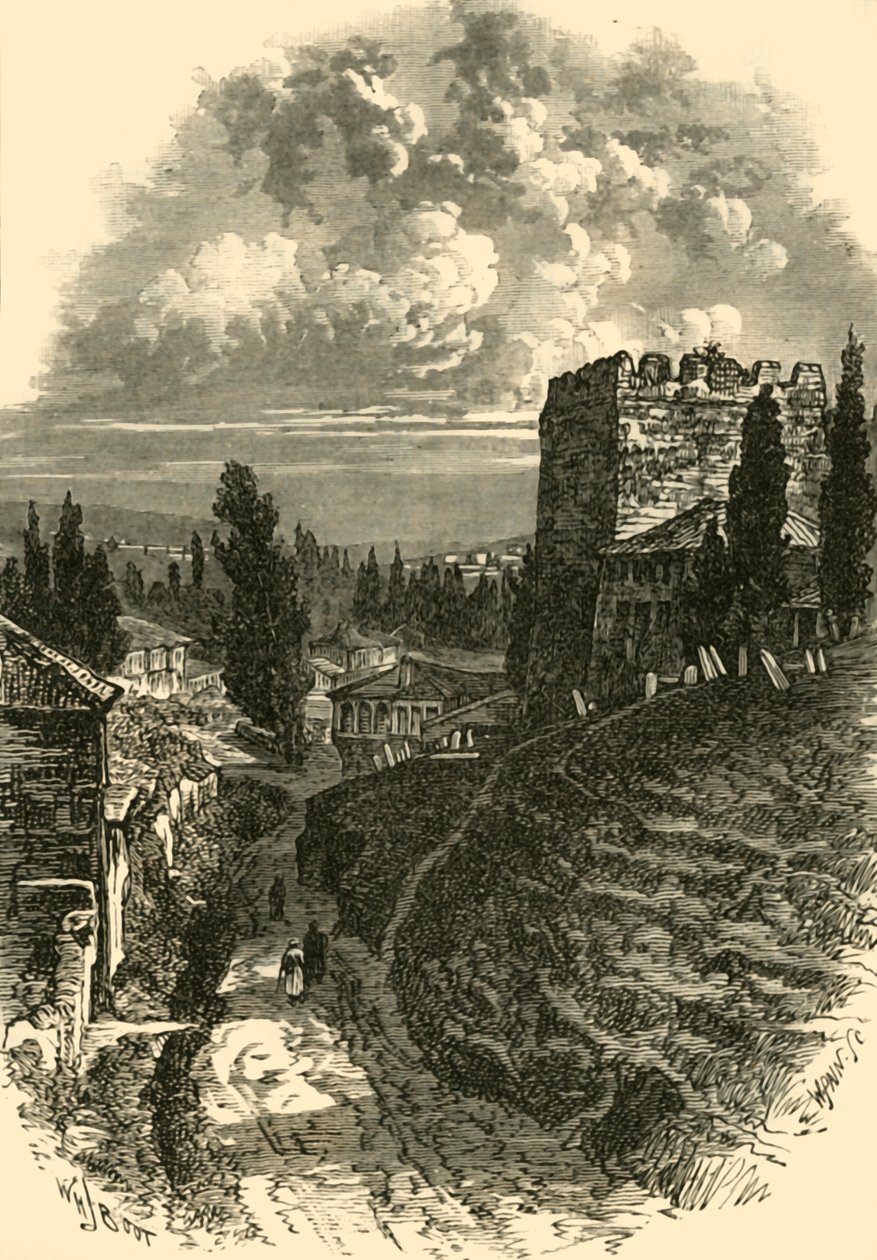 Stare Mury, Konstantynopol, IV wiek, 1890. autorstwa Unbekannt