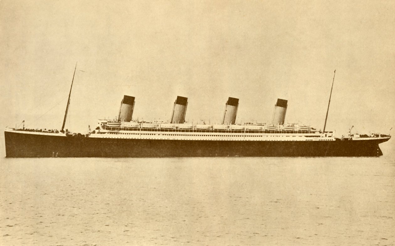 Linia olimpijska White Star na morzu, c1930. autorstwa Unbekannt