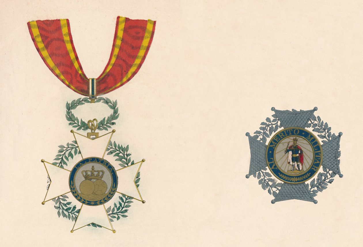 Order św. Ferdynanda Hiszpańskiego, ok. XIX w. autorstwa Unbekannt