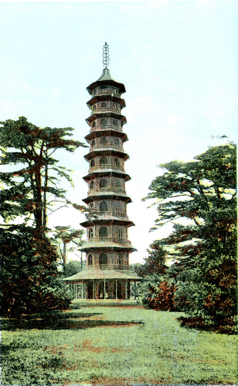 Pagoda, Kew Gardens, Richmond upon Thames, Londyn, XX wiek autorstwa Unbekannt