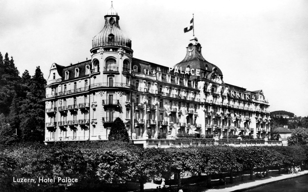 The Palace Hotel, Lucerna, Szwajcaria, początek XX wieku autorstwa Unbekannt