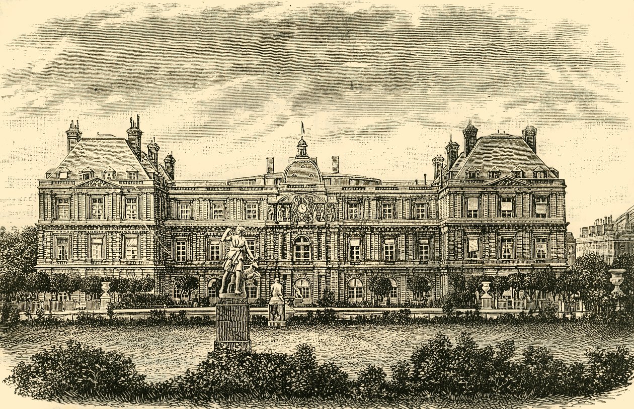 Pałac Luksemburski, Paryż, 1890. autorstwa Unbekannt