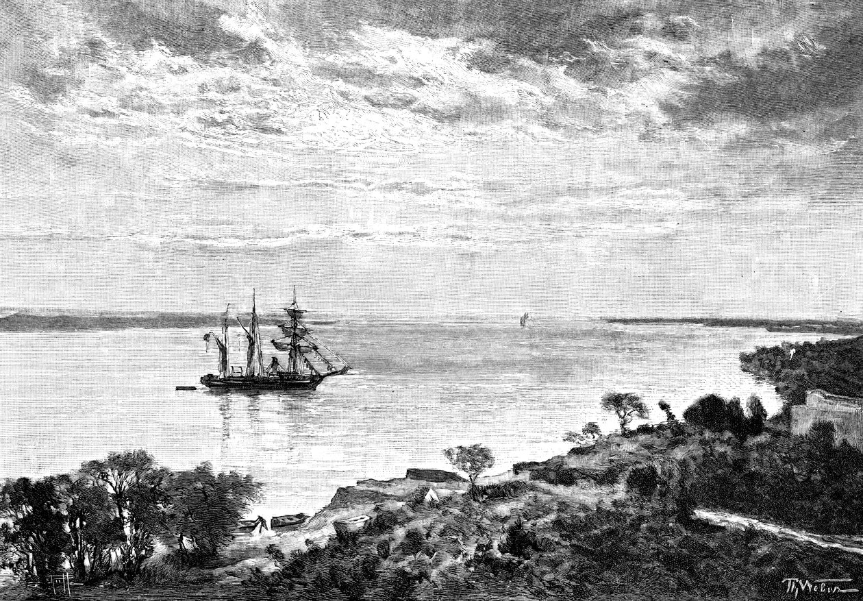 Rzeka Parana, Ameryka Południowa, 1895 autorstwa Unbekannt
