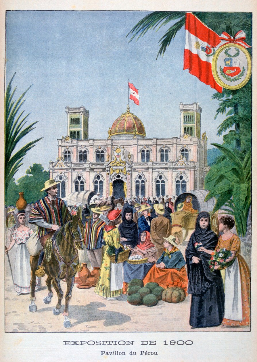 Pawilon peruwiański na Wystawie Powszechnej 1900, Paryż, 1900 autorstwa Unbekannt