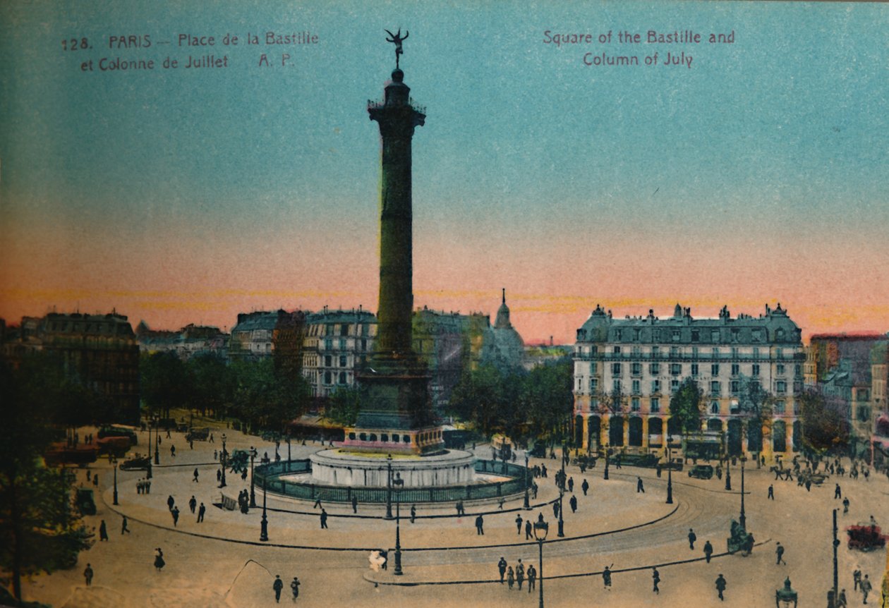 Plac Bastylii i Kolumna Lipcowa, Paryż, ok. 1920 r. autorstwa Unbekannt