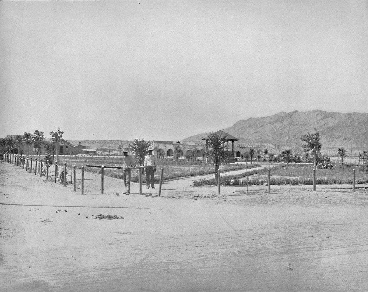 Plaza, El Paso, Teksas, ok. 1897. autorstwa Unbekannt