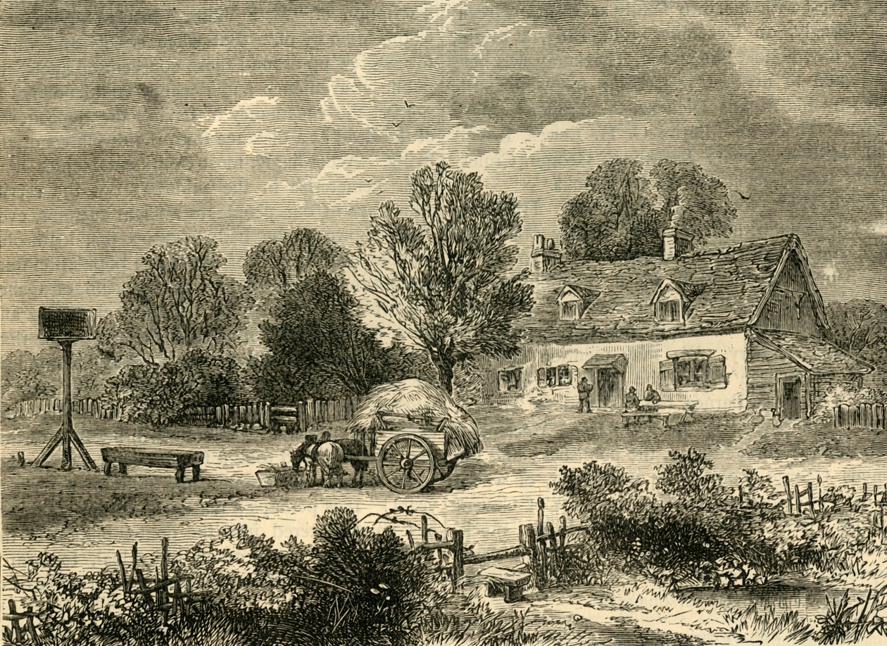 Pług w Kensal Green, 1830, c1876. autorstwa Unbekannt