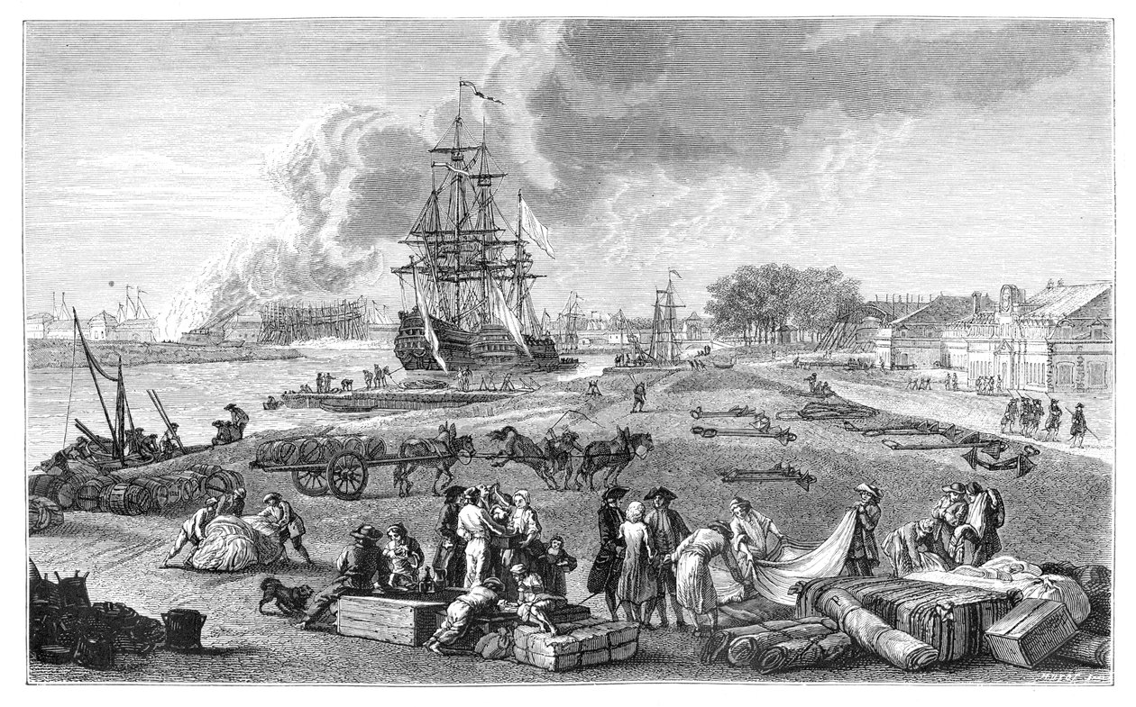 Port Rochefort, 1885 r. autorstwa Unbekannt