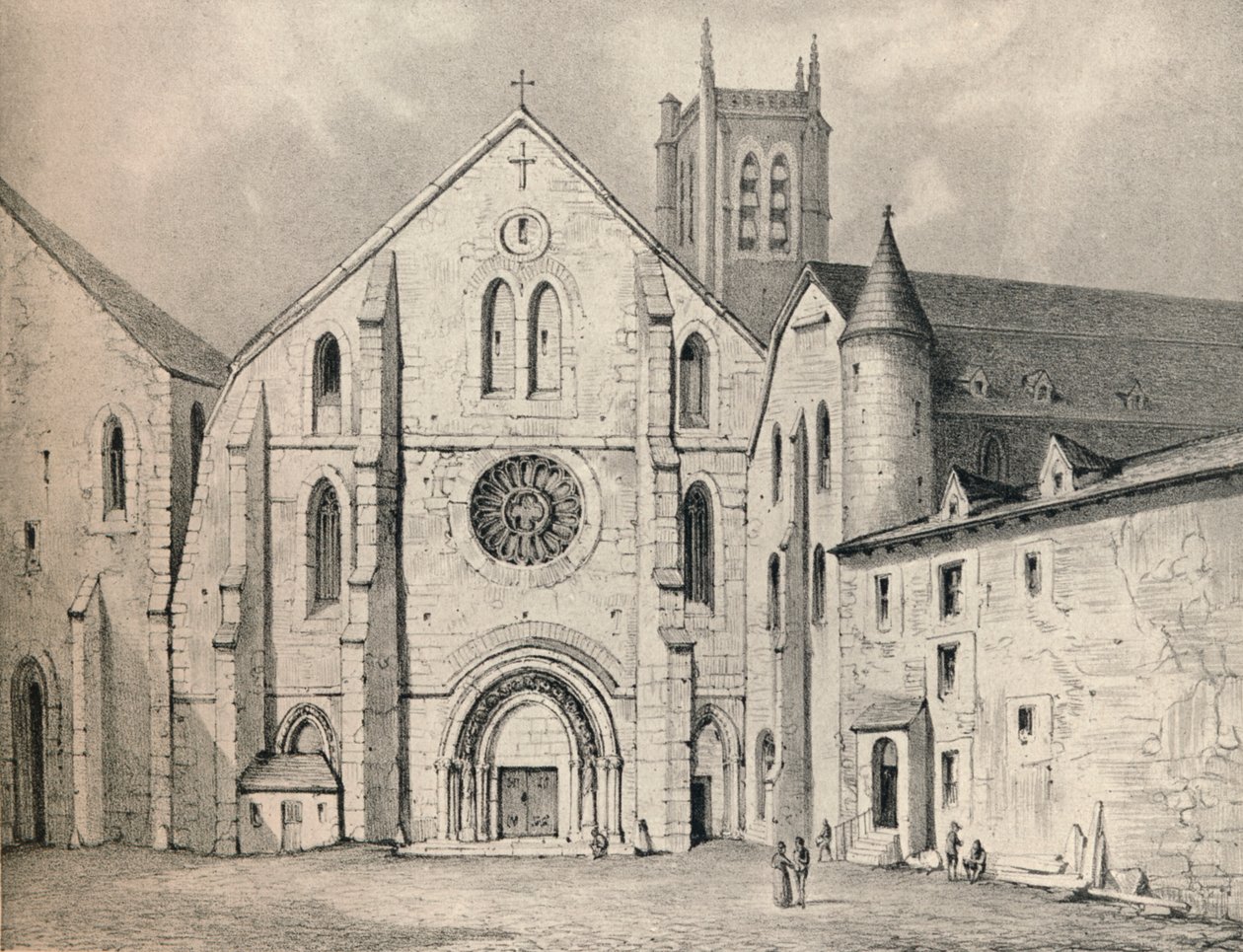 Portal opactwa św Genevieve, 1915 autorstwa Unbekannt