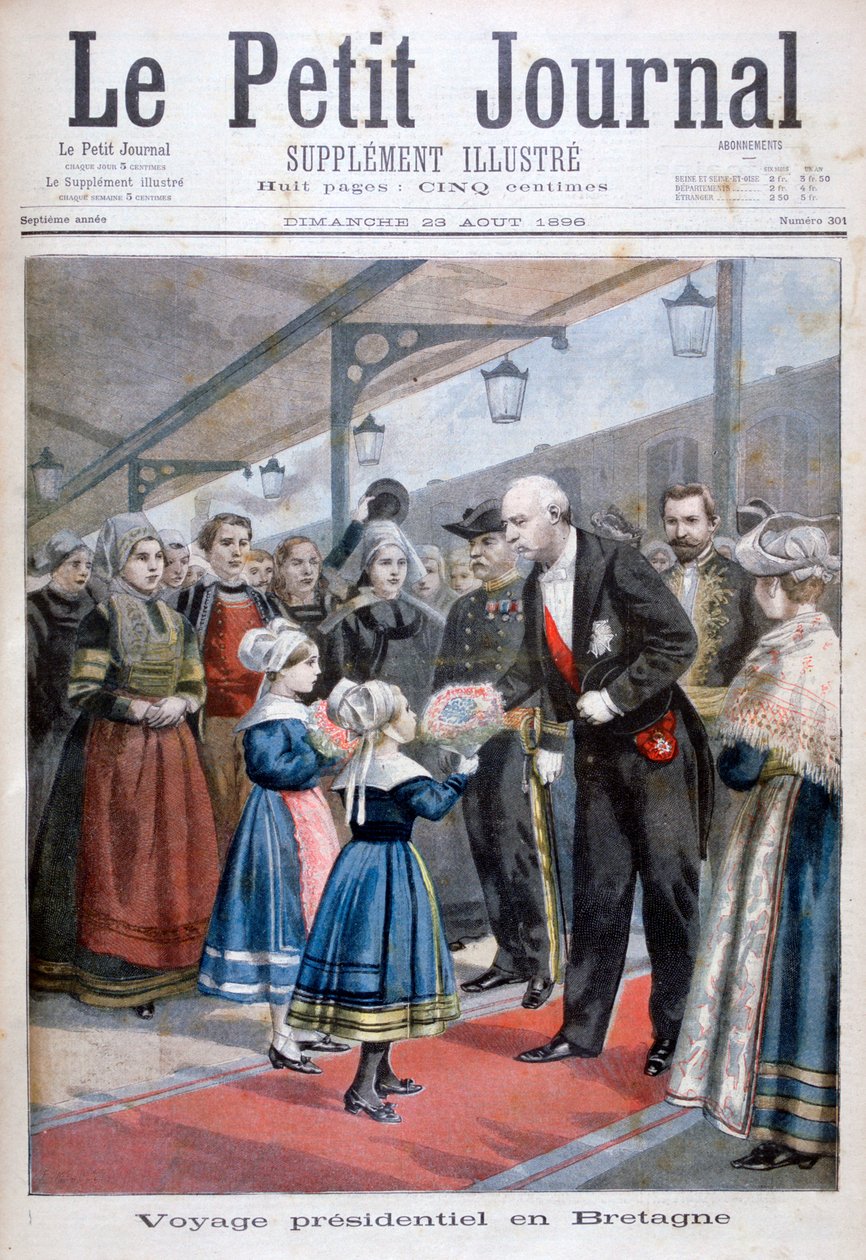 Prezydent Republiki Francuskiej z wizytą w Bretanii, 1896 r. autorstwa Unbekannt