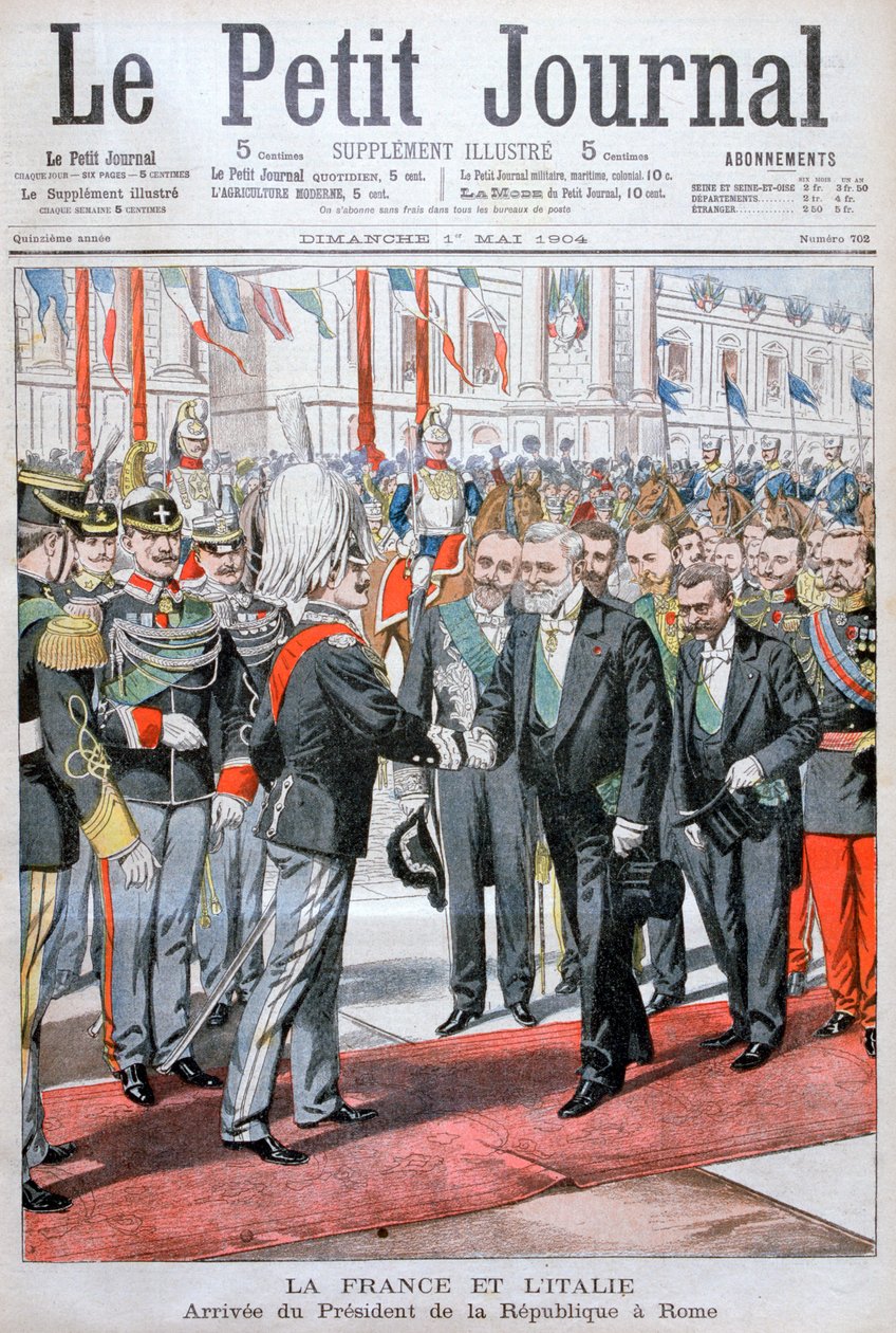 Prezydent Republiki Francuskiej w Rzymie, 1904 autorstwa Unbekannt