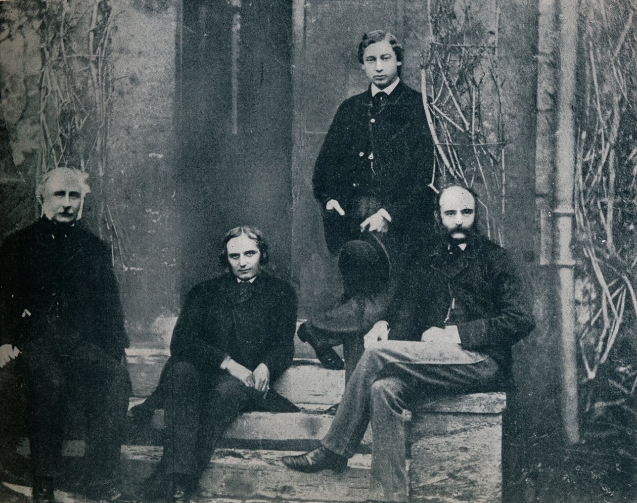 Książę Walii i jego nauczyciele na Uniwersytecie Oksfordzkim, ok. 1860 1910 r autorstwa Unbekannt