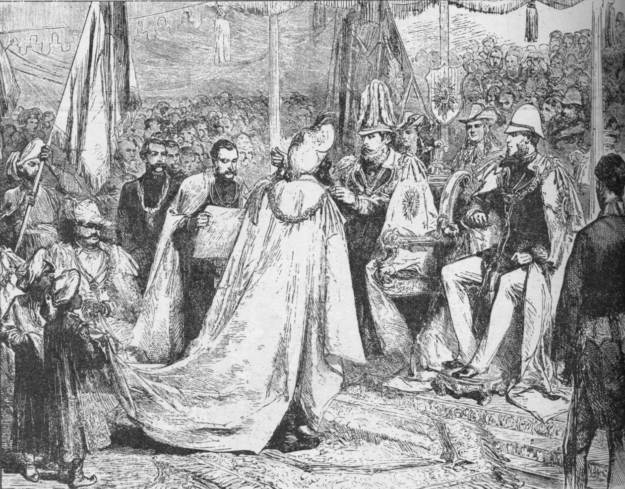 Książę Walii przewodniczy Wielkiemu Kapitule Gwiazdy Indii w Kalkucie, 1875 1908 autorstwa Unbekannt