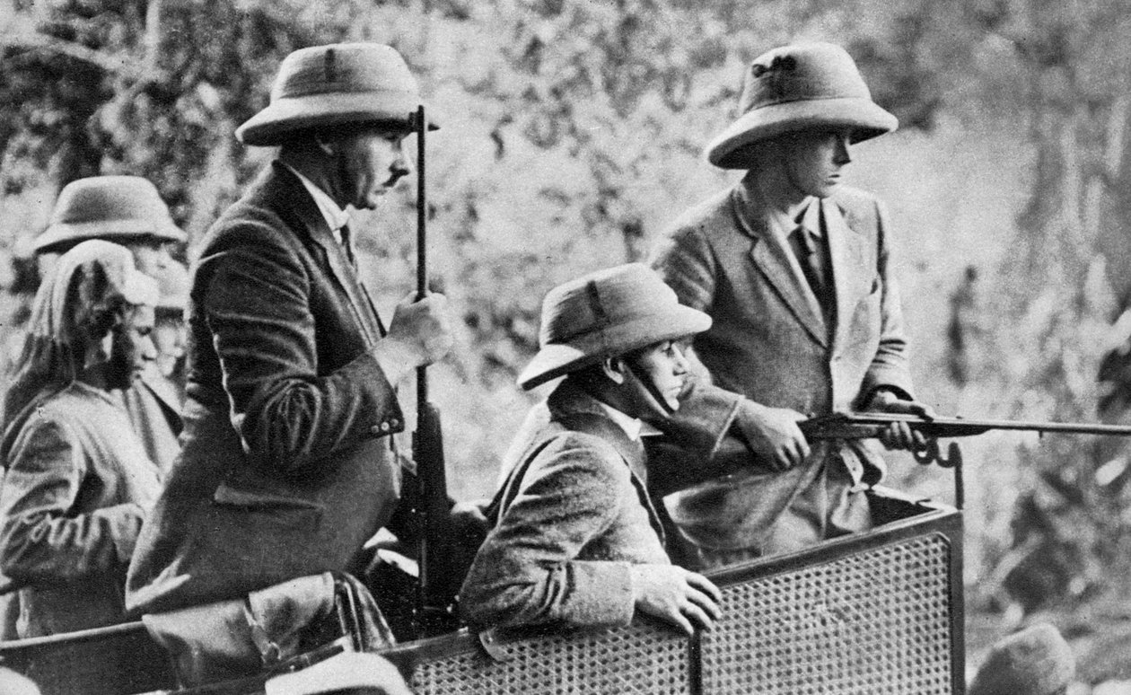Książę Walii strzela do tygrysów w Nepalu, Indian Tour, 1921 autorstwa Unbekannt