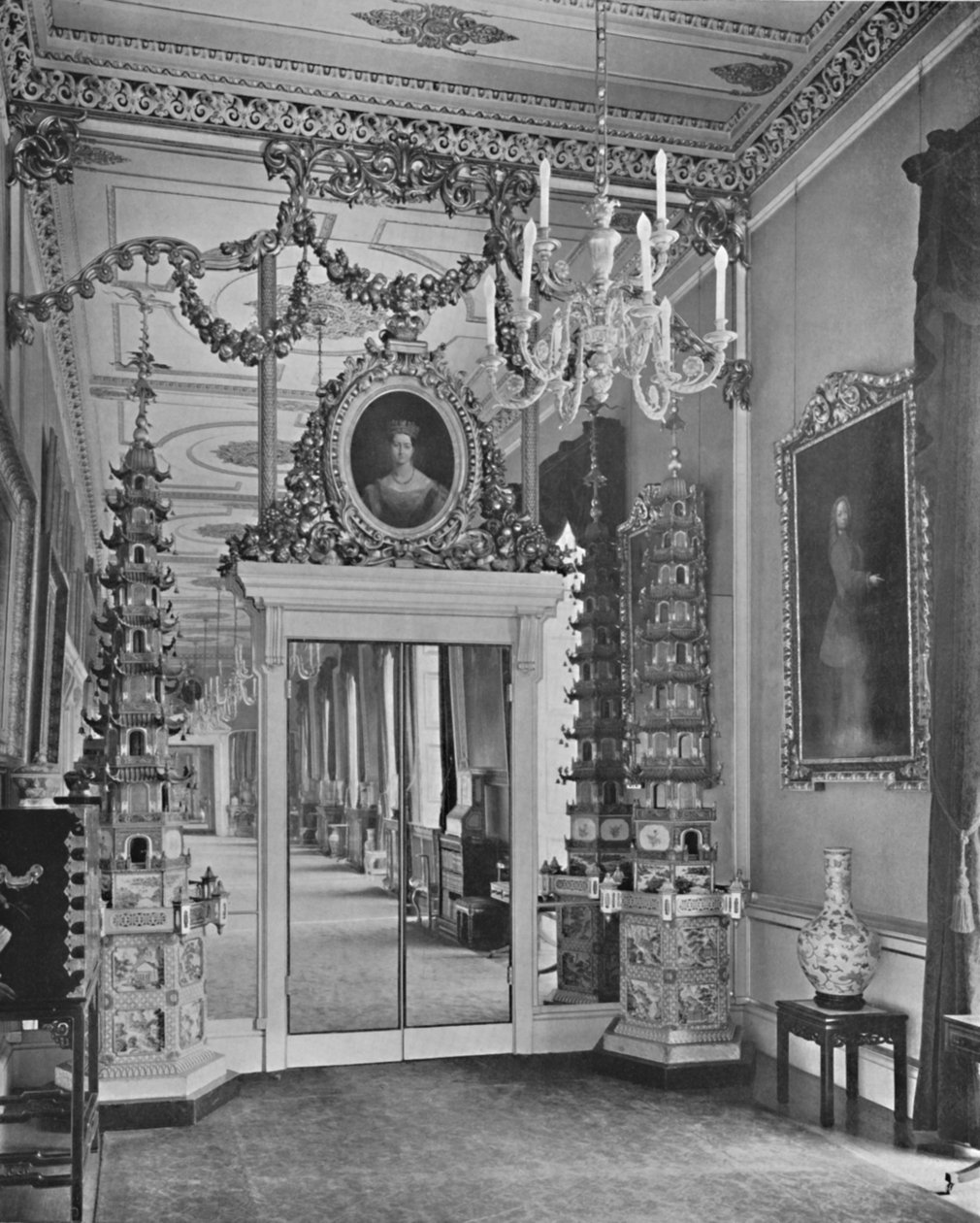 Główny korytarz, Pałac Buckingham, South End, 1939 autorstwa Unbekannt