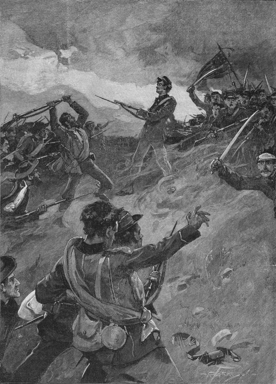 Nagroda była gorąco rywalizowana ze stali na stal, 1896, 1902 autorstwa Unbekannt