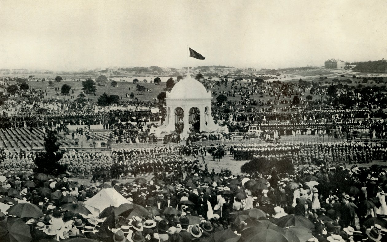 Proklamacja Wspólnoty Australijskiej w Sydney w dniu 1 stycznia 1901 r., c1930. autorstwa Unbekannt