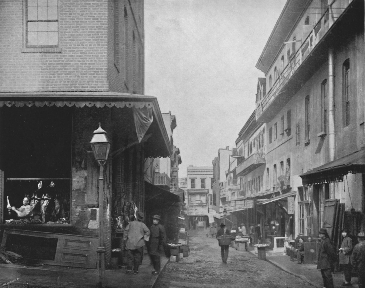 Targ Prowiantu, Chinatown, San Francisco, XIX w. autorstwa Unbekannt